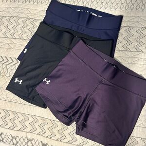 3 under armour workout shorts